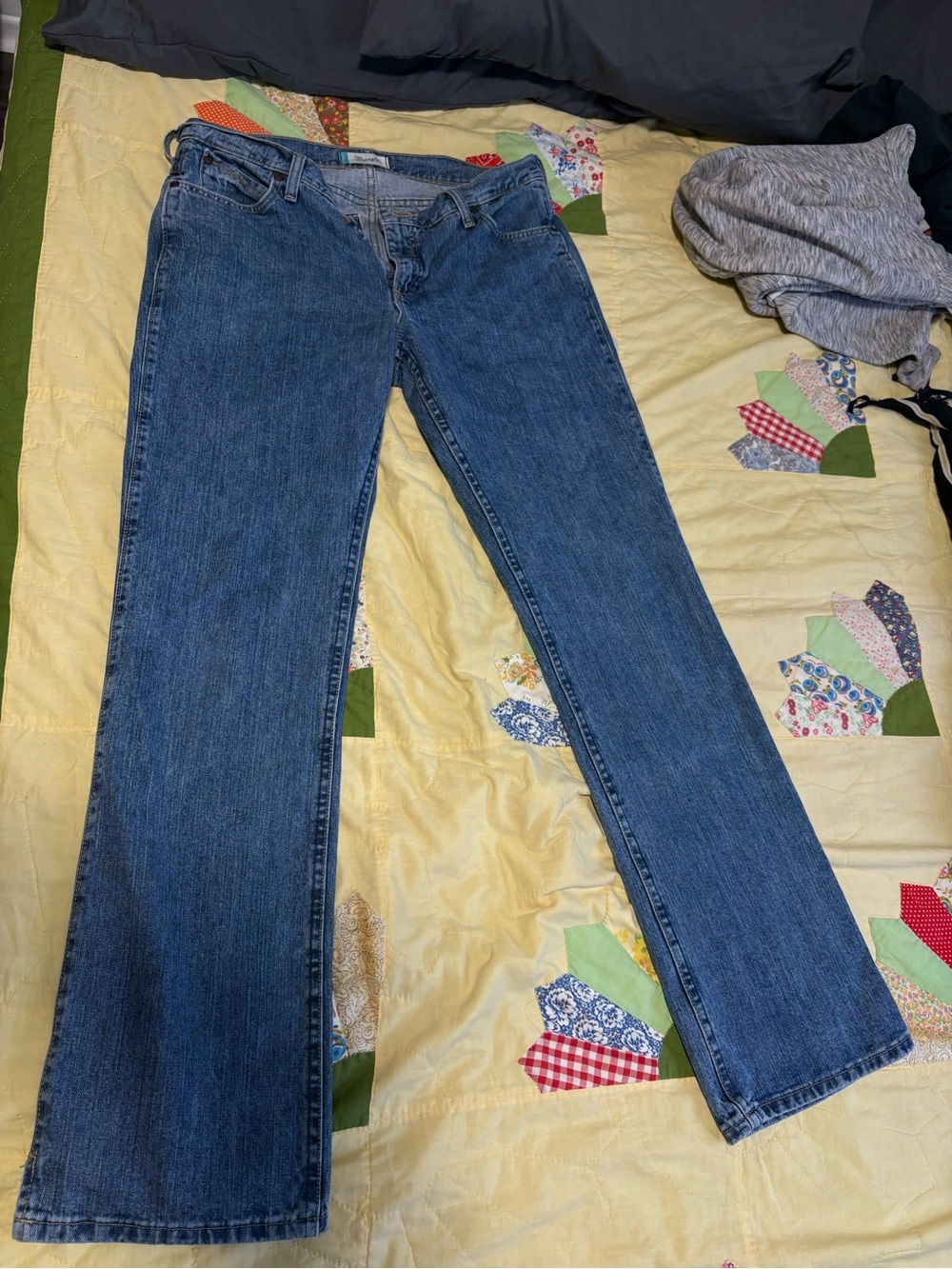 Wranglers Classic Bootcut Blue Denim Jeans
